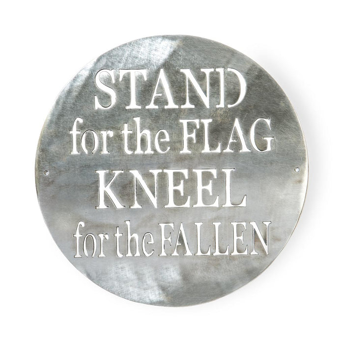 Stand For The Flag Metal Sign - SGT GRIT