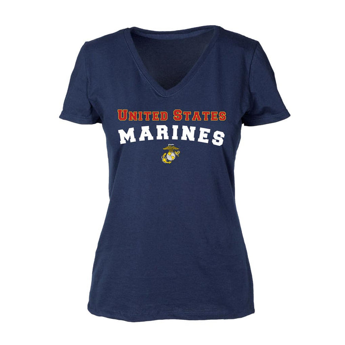Women's V-Neck United States Marines T-Shirt - SGT GRIT